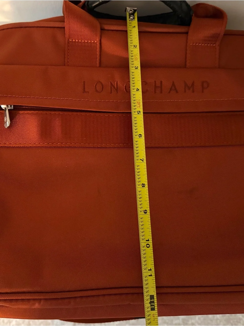 Longchamp Burnt Orange Travel Briefcase Bag